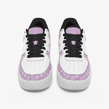 Load image into Gallery viewer, Unisex David Elevate Star Of David Leather David Denza Sneakers - Orchid Haze &amp; White