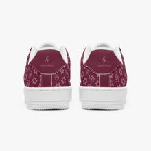 Load image into Gallery viewer, Unisex David Elevate Star Of David Leather David Denza Sneakers - Rich Burgundy