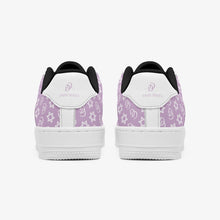 Load image into Gallery viewer, Unisex David Elevate Star Of David Leather David Denza Sneakers - Orchid Haze &amp; White