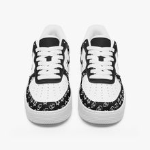 Load image into Gallery viewer, Unisex David Elevate Star Of David Leather David Denza Sneakers - Black &amp; White