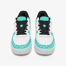 Load image into Gallery viewer, Unisex David Elevate Star Of David Leather David Denza Sneakers - Turquoise Color