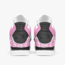 Load image into Gallery viewer, Unisex David Prime Star Of David Basketball Sneakers -Pink with white