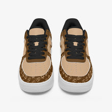 Load image into Gallery viewer, Unisex David Elevate Star Of David Leather David Denza Sneakers - Brown &amp; Light Tan