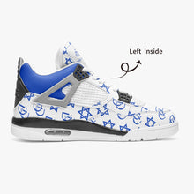 Load image into Gallery viewer, Unisex David Prime Star Of David Basketball Sneakers -White with blue