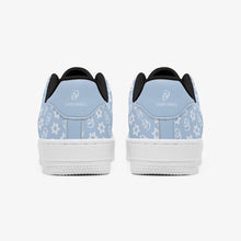 Load image into Gallery viewer, Unisex David Elevate Star Of David Leather David Denza Sneakers  - Sky Blue &amp; White