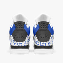 Load image into Gallery viewer, Unisex David Prime Star Of David Basketball Sneakers -White with blue