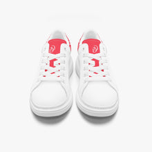 Load image into Gallery viewer, Unisex David Bold Star Of David Pattern Leather Oversized Sneakers - Candy Red