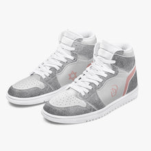 Load image into Gallery viewer, Unisex David Legends Star Of David High-Top Leather Sneakers David Denza - fabric pattern