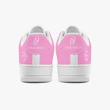 Load image into Gallery viewer, Unisex David Elevate Star Of David Low-Top Leather David Denza Sneakers - Pink and white