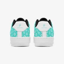 Load image into Gallery viewer, Unisex David Elevate Star Of David Leather David Denza Sneakers - Turquoise Color