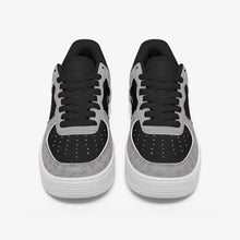 Load image into Gallery viewer, Unisex David Elevate Star Of David Low-Top Leather David Denza Sneakers - Black and Gray