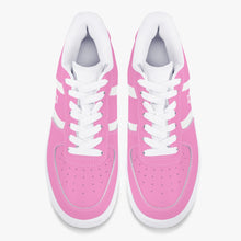 Load image into Gallery viewer, Unisex David Elevate Star Of David Low-Top Leather David Denza Sneakers - Pink and white