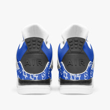 Load image into Gallery viewer, Unisex David Prime Star Of David Basketball Sneakers -blue with white