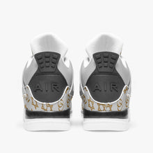 Load image into Gallery viewer, Unisex David Prime Star Of David Basketball Sneakers -Silver with gold