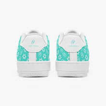 Load image into Gallery viewer, Unisex David Elevate Star Of David Leather David Denza Sneakers - Turquoise Color