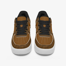 Load image into Gallery viewer, Unisex David Elevate Star Of David Leather David Denza Sneakers - Rich Brown &amp; Light Tan