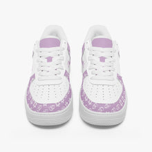 Load image into Gallery viewer, Unisex David Elevate Star Of David Leather David Denza Sneakers - Orchid Haze &amp; White