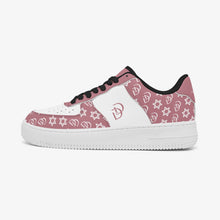 Load image into Gallery viewer, Unisex David Elevate Star Of David Leather David Denza Sneakers - Rose Dust &amp; White